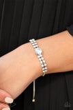 Paparazzi "Gorgeously Glitzy" White Bracelet Paparazzi Jewelry