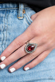 Paparazzi "Make Your TRADEMARK" Red Ring Paparazzi Jewelry