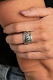 Paparazzi "Slanted Shimmer" Silver Ring Paparazzi Jewelry