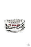 Paparazzi "Stay In Your Lane" Red Ring Paparazzi Jewelry