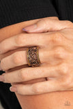 Paparazzi "Regal Reflections" Copper Ring Paparazzi Jewelry