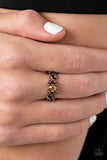 Paparazzi "Frosted Flower Beds" Copper Ring Paparazzi Jewelry