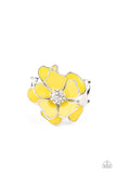 Paparazzi "Hibiscus Holiday" Yellow Ring Paparazzi Jewelry