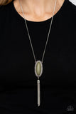 Paparazzi "Ethereal Eden" Green Necklace & Earring Set Paparazzi Jewelry