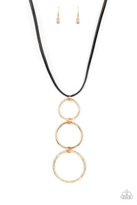 Paparazzi "Curvy Couture" Gold Necklace & Earring Set Paparazzi Jewelry
