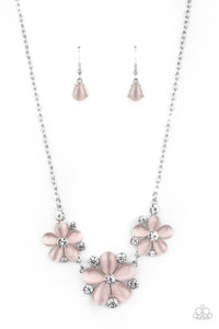 Paparazzi "Effortlessly Efflorescent" Pink Necklace & Earring Set Paparazzi Jewelry