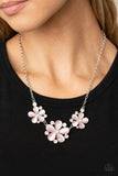Paparazzi "Effortlessly Efflorescent" Pink Necklace & Earring Set Paparazzi Jewelry