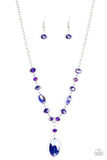 Paparazzi "Fashionista Week" Blue Necklace & Earring Set Paparazzi Jewelry