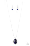Paparazzi "GLISTEN To This" Blue Necklace & Earring Set Paparazzi Jewelry