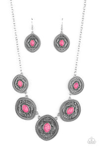 Paparazzi "Alter Eco" Pink Necklace & Earring Set Paparazzi Jewelry