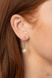 Paparazzi "Fluent In Affluence" White Necklace & Earring Set Paparazzi Jewelry