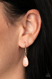Paparazzi "Eden Deity" Pink Necklace & Earring Set Paparazzi Jewelry