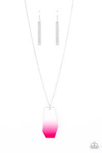 Paparazzi "Watercolor Skies" Pink Necklace & Earring Set Paparazzi Jewelry
