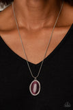 Paparazzi "GLISTEN To This" Purple Necklace & Earring Set Paparazzi Jewelry