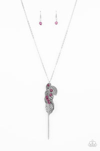 Paparazzi "I Be-LEAF" Purple Necklace & Earring Set Paparazzi Jewelry