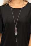 Paparazzi "I Be-LEAF" Purple Necklace & Earring Set Paparazzi Jewelry