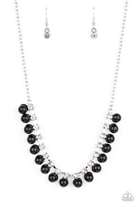 Paparazzi "Frozen in TIMELESS" Black Necklace & Earring Set Paparazzi Jewelry