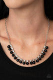 Paparazzi "Frozen in TIMELESS" Black Necklace & Earring Set Paparazzi Jewelry