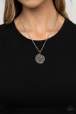 Paparazzi "My Moon and Stars" Silver Necklace & Earring Set Paparazzi Jewelry