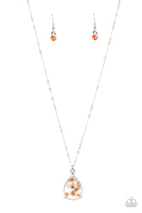 Paparazzi "Stormy Shimmer" Orange Necklace & Earring Set Paparazzi Jewelry