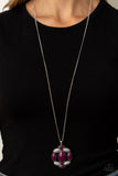 Paparazzi "Chromatic Cache" Purple Necklace & Earring Set Paparazzi Jewelry