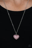 Paparazzi "Heart-Warming Glow" Pink Necklace & Earring Set Paparazzi Jewelry