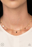 Paparazzi "Starry Skies" Gold Choker Necklace & Earring Set Paparazzi Jewelry