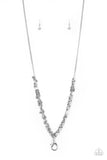 Paparazzi "Be Heard" Silver Lanyard Necklace & Earring Set Paparazzi Jewelry