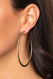 Paparazzi "Flat Spin" Brass Earrings Paparazzi Jewelry