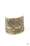 Paparazzi VINTAGE VAULT "Where Theres a Quill Theres a Way" Brass Bracelet Paparazzi Jewelry