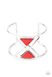 Paparazzi "Pyramid Palace" Red Bracelet Paparazzi Jewelry