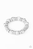 Paparazzi "Take Your Best Shot" White Bracelet Paparazzi Jewelry