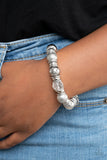 Paparazzi "Take Your Best Shot" White Bracelet Paparazzi Jewelry