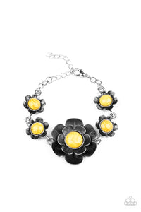 Paparazzi "Badlands Blossom" Yellow Bracelet Paparazzi Jewelry