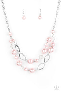 Paparazzi "High Roller Status" Pink Necklace & Earring Set Paparazzi Jewelry