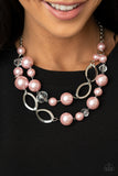 Paparazzi "High Roller Status" Pink Necklace & Earring Set Paparazzi Jewelry