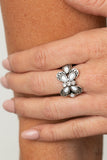 Paparazzi "Boho Butterfly" White Ring Paparazzi Jewelry