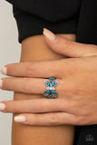 Paparazzi "Boho Butterfly" Blue Ring Paparazzi Jewelry