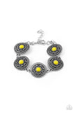 Paparazzi "Mojave Mandalas" Yellow Bracelet Paparazzi Jewelry