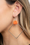 Paparazzi "Friends of a Leather" Orange Earrings Paparazzi Jewelry