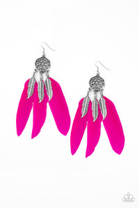 Paparazzi "In Your Wildest Dream-Catchers" Pink Earrings Paparazzi Jewelry