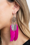 Paparazzi "In Your Wildest Dream-Catchers" Pink Earrings Paparazzi Jewelry