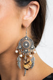 Paparazzi "Desert Plains" White Earrings Paparazzi Jewelry