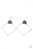 Paparazzi "Friends of a Leather" Silver Earrings Paparazzi Jewelry