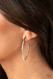 Paparazzi "Point-Blank Beautiful" Silver Earrings Paparazzi Jewelry