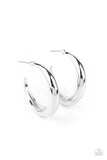 Paparazzi "Lay It On Thick" Silver Earrings Paparazzi Jewelry