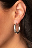 Paparazzi "Lay It On Thick" Silver Earrings Paparazzi Jewelry