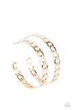Paparazzi "Climate CHAINge" Gold Post Earrings Paparazzi Jewelry