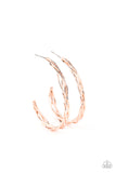 Paparazzi "Twisted Tango" Rose Gold Earrings Paparazzi Jewelry