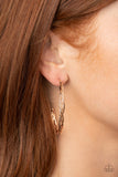 Paparazzi "Twisted Tango" Rose Gold Earrings Paparazzi Jewelry